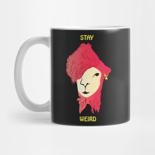 Stay Weird design illustration Mug